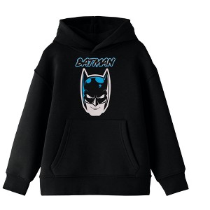 Batman Character Preschool Art Youth Boys Black Hoodie - 1 of 2