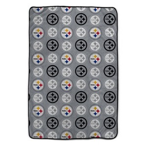NFL Pittsburgh Steelers Logo Roll Ultra Soft Blanket - 1 of 1