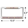 Western Carolina University School Logo Full Size Standard License Plate Metal Frame - 4 of 4