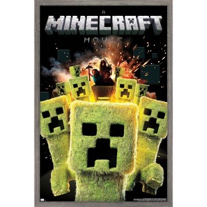 Trends International A Minecraft Movie - Creeper Explosion Framed Wall Poster Prints - 1 of 4