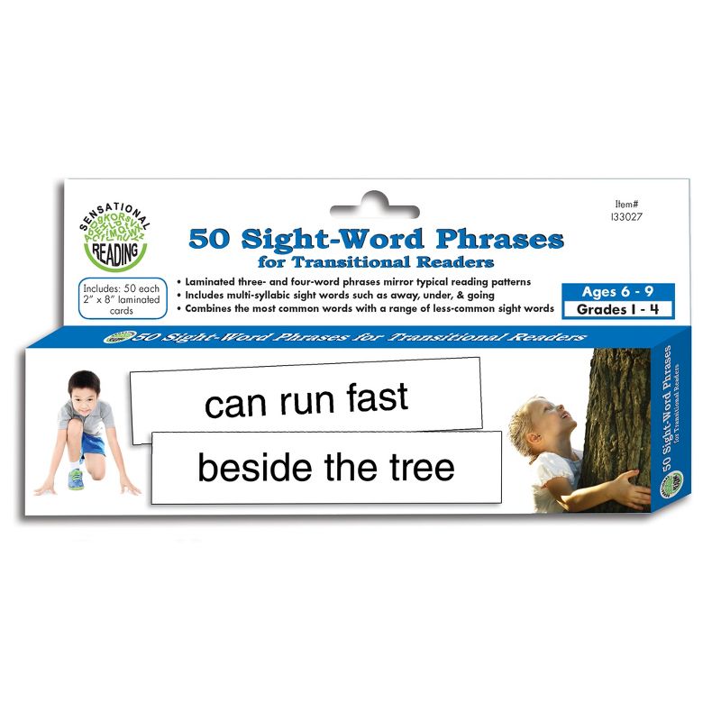 Sensational Reading™ 50 Sight-Word Phrases for Transitional Readers, 1 of 2