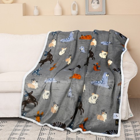 Paw print hotsell throw blanket