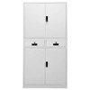 vidaXL Office Cabinet White Steel Height-Adjustable Shelves - 2 of 4