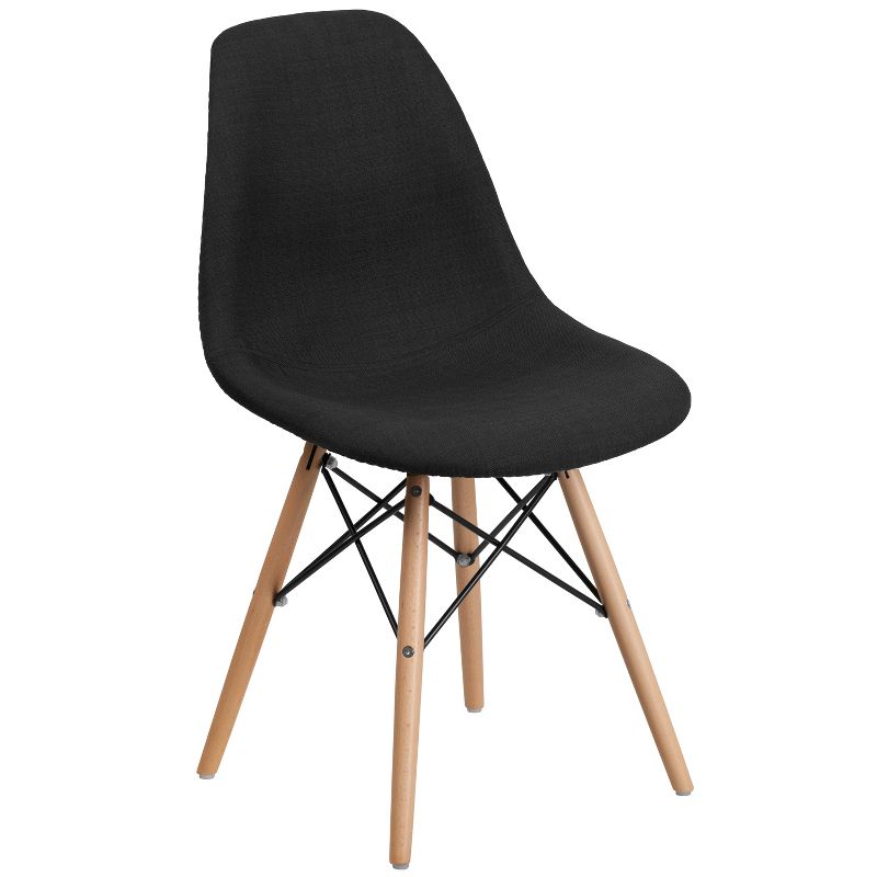 Flash Furniture Elon Series Fabric Chair with Wooden Legs, 1 of 9