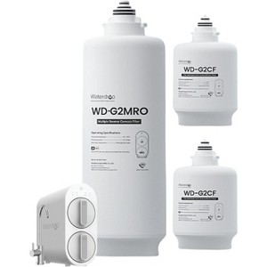 Waterdrop WD-G2-W WD-G2-B Replacement Filter 2-Year Combo, Pack of 2 WD-G2CF Filters and 1 WD-G2MRO Filter, Reduce PFAS - 1 of 4