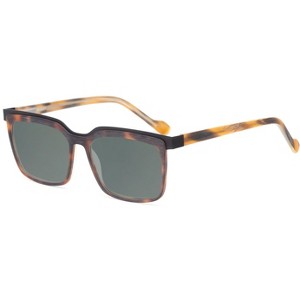 Ernest Hemingway H4899-TOB Polarizedize Sunglass 4 OPTION Square Tortoise Black 53mm Red Mirror Polarized - 1 of 1