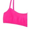 Fruit of the Loom Girls' Spaghetti Strap Sports Bra 3-Pack Black Hue/Passion Fruit/White 36 - 4 of 4