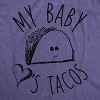 Maternity My Baby Loves Tacos Funny T shirt Cute Announcement Pregnancy Bump Tee - Crazy Dog Maternity T Shirt - 3 of 4