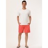 Lars Amadeus Men's Solid Beach Shorts Drawstring Surfing Mesh Lining Swimwear Board Shorts - 3 of 4