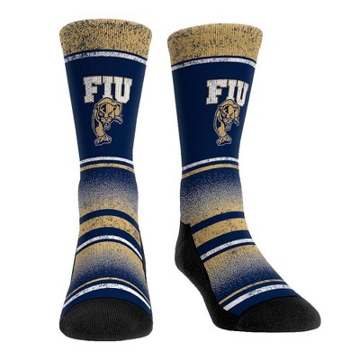 NCAA FIU Golden Panthers Vintage Crew Socks - L/XL