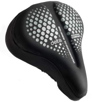 Delta Cycle Memory Foam Saddle Bike Seat Cover - Black