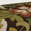 2pc Outdoor Chair Cushions - Brown/Green Floral - Pillow Perfect - 3 of 4