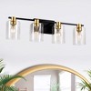 VYNXARIA 4-Light Wall Lights, Modern Vanity Fixture with Glass Shades for Bathroom and Dining Room - 2 of 4