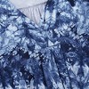 Plus Size Women's V-Neck Long Sleeve T-Shirt with Ruffle Detail Stretchy Soft Printed Blouse Fall Winter Tops XL to 5XL - 3 of 4