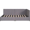 Streamdale Twin Size Daybed with Storage Drawers, Gray Linen - 4 of 4