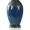 Two-Tone Matte Black and Navy Glaze Base Table Lamp - StyleCraft: Linen Shade, Adjustable, UL Listed - 4 of 4