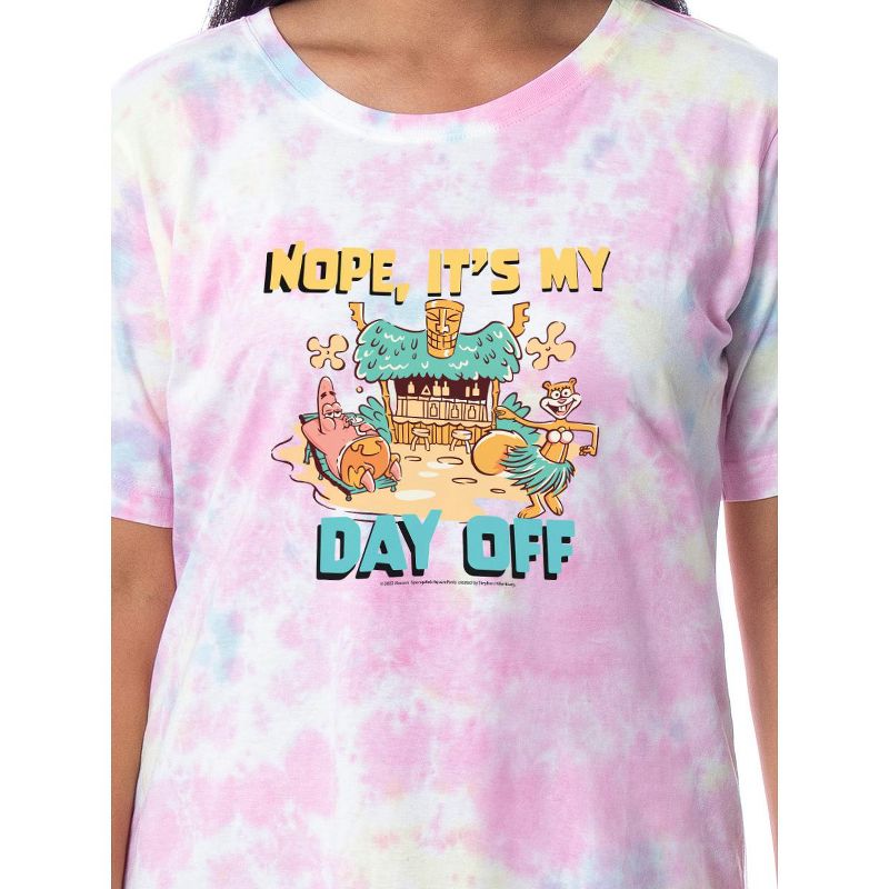 Nickelodeon SpongeBob SquarePants Womens' Nightgown Sleep Pajama Shirt Multicolored, 2 of 4