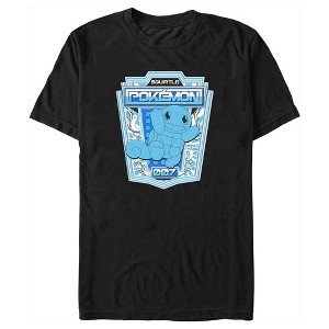 Men's Pokemon Squirtle Metallic Badge T-Shirt - 1 of 4