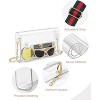 Ladies' transparent wallet crossbody bag,suitable for sports events and concerts,detachable shoulder strap - 3 of 4