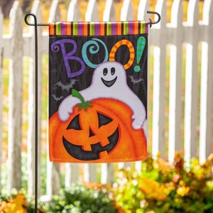 Halloween Friends Garden Lustre Flag - 1 of 2