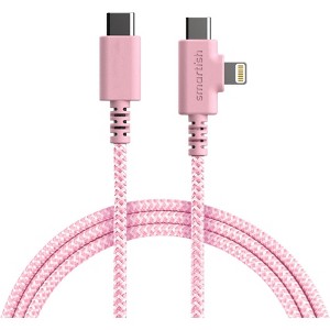 Smartish 2 in 1 USB C to USB C/Lightning Cable - Crown Joule - 6 Ft Fast Charger - 1 of 4