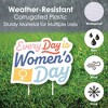 Big Dot of Happiness Women's Day - Yard Sign and Outdoor Lawn Decorations - Feminist Party Yard Signs - Set of 8 - 3 of 4