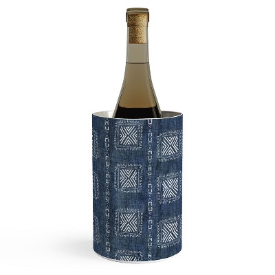 Schatzi Brown Mudcloth 3 Denim Wine Chiller - Deny Designs