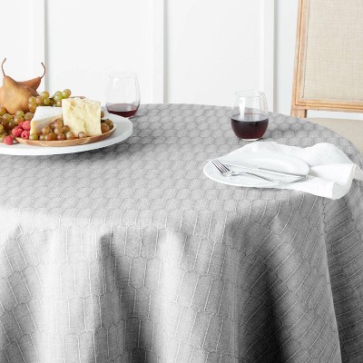 70" Round Honeycomb Fabric Tablecloth - Martha Stewart