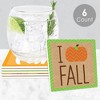 Big Dot of Happiness Pumpkin Patch - Funny Fall, Halloween or Thanksgiving Party Decorations - Drink Coasters - Set of 6 - 2 of 4