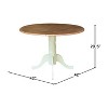 International Concepts 42" Round Dual Drop Leaf Pedestal Dining Table - 2 of 4