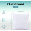 ROYALE LINENS Throw Pillow Insert - Bed Couch Pillow - Sofa Pillow Insert - Decorative Pillow Insert - Inner Cushion - Pillow Stuffer White - 2 of 4