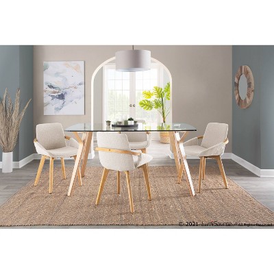 Cosmo Bamboo/Polyester Dining Chair - LumiSource