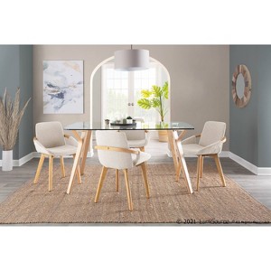 Cosmo Bamboo/Polyester Dining Chair - LumiSource - 1 of 4