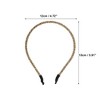 Unique Bargains Women's Weaving Metal Headbands Gold Tone 1 Pc - 4 of 4