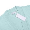 Women's 3/4 Sleeve Cropped Cardigan Knit Sweaters Lightweight Open Front Shrug - 2 of 4