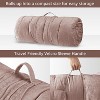 KWPZQEB Foldable Poly Chenille Light Weight Lounge Floor Pillow Cushion Tufted Seat for Meditation, Game Playing, Yoga, Reading-27"W x 74"L - 4 of 4