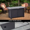 44" Rectangle Propane Fire Pit Table with Rain Cover,50000BTU - 4 of 4