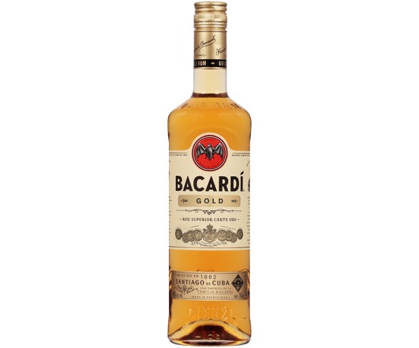 Bacardi Gold Rum - 750ml Bottle
