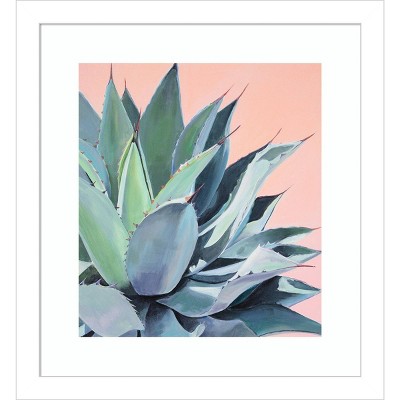 12" x 13" Glory Succulent by Alana Clumeck Framed Wall Art Print - Amanti Art