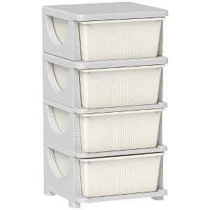 QingMoon 9 Drawer Dresser for Bedroom, 3 Tier Storage Organizer, Plastic Bins for Living Room, Entryway and Closet - 1 of 4