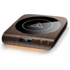 FAAYFIAN 50W Coffee Mug Warmer for Desk, 3 Temp Settings with Ambient Lights, 2¨C10H Auto Shutoff Cup Warmer for Coffee, Tea, Milk & Candles - 1 of 4