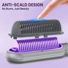 NEXPURE Hair Straightener Brush, Ionic Straightening Brush with 5 Temps, Anti-Scald Ceramic Hot Comb, Dual Voltage - 3 of 4