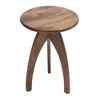Jofran,Aero Curved Space Age Round Mid-Century Modern Solid Wood Accent End Table - 2 of 4