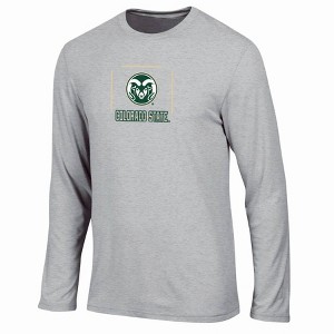 NCAA Colorado State Rams Men's Gray Long Sleeve T-Shirt - 1 of 3