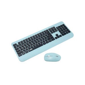 Uncaged Ergonomics KM1 Wireless Keyboard and Mouse Combo Light Blue - 1 of 4