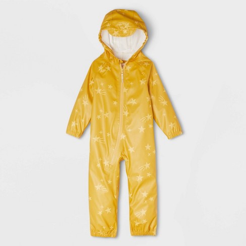 Toddler Stars Rainsuit - Cat & Jack™ Yellow 12m : Target