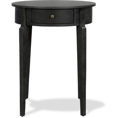 Thaddeus Round Side Table Dark Gray - Finch