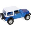 1978 Jeep CJ-7 Renegade Captain Blue Metallic with White Top "Artisan Collection" Series 1/18 Diecast Model Cars by Greenlight - 3 of 4