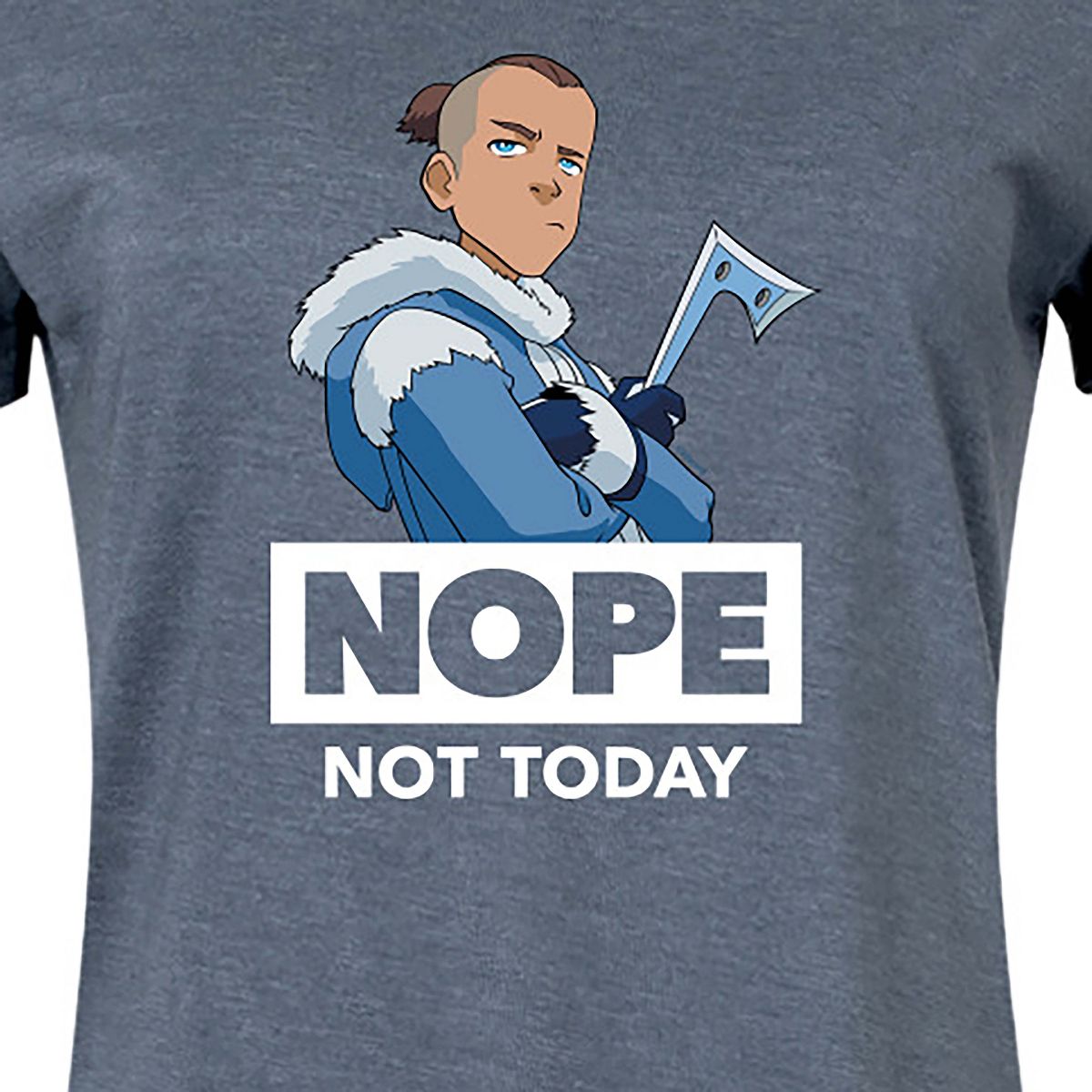 Women's - Avatar - The Last Airbender - Sokka Nope Graphic T-shirt Dress - thumbnail 2
