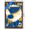 Trends International NHL St. Louis Blues - Maximalist Logo 23 Framed Wall Poster Prints - 3 of 4